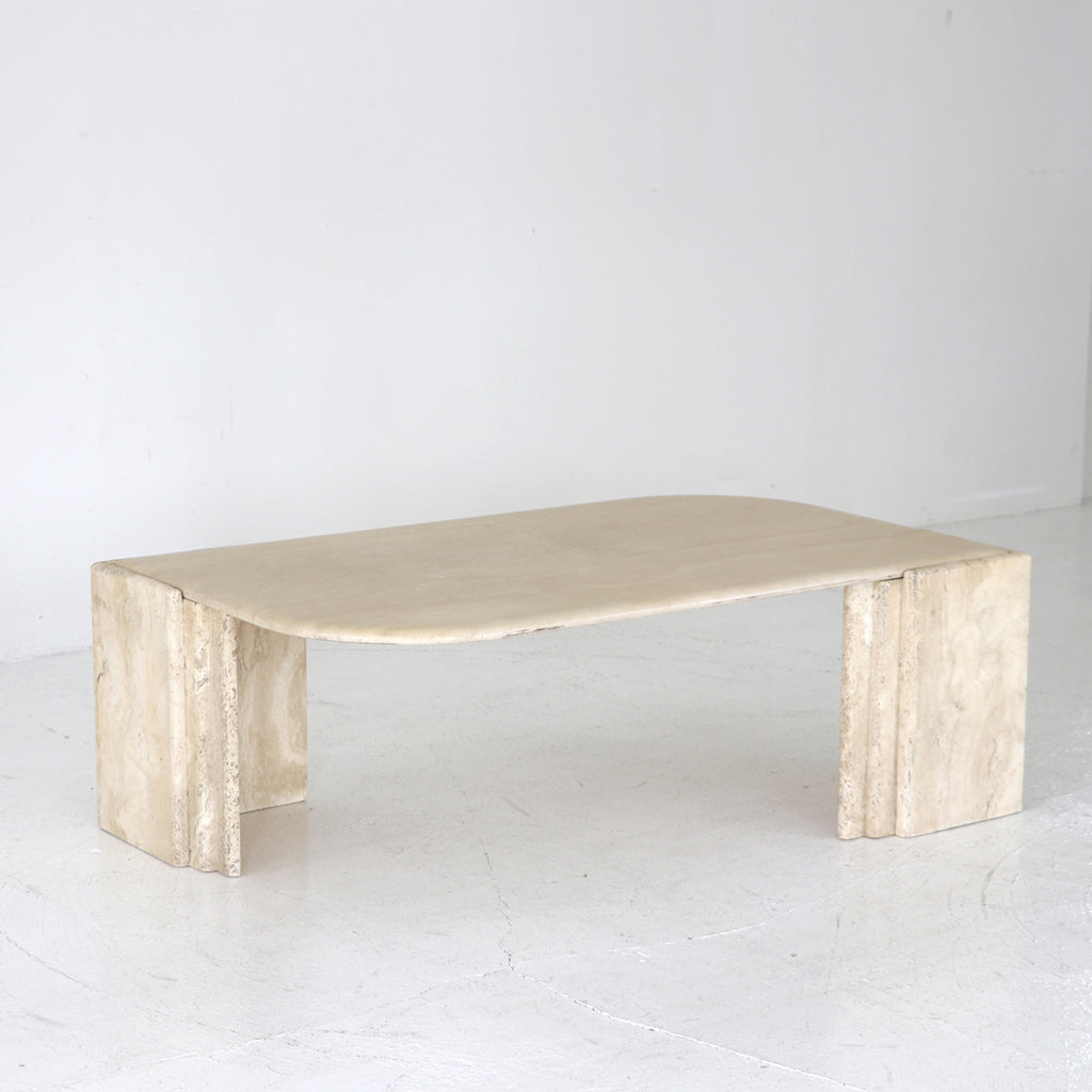 Travertine coffee table – FILM